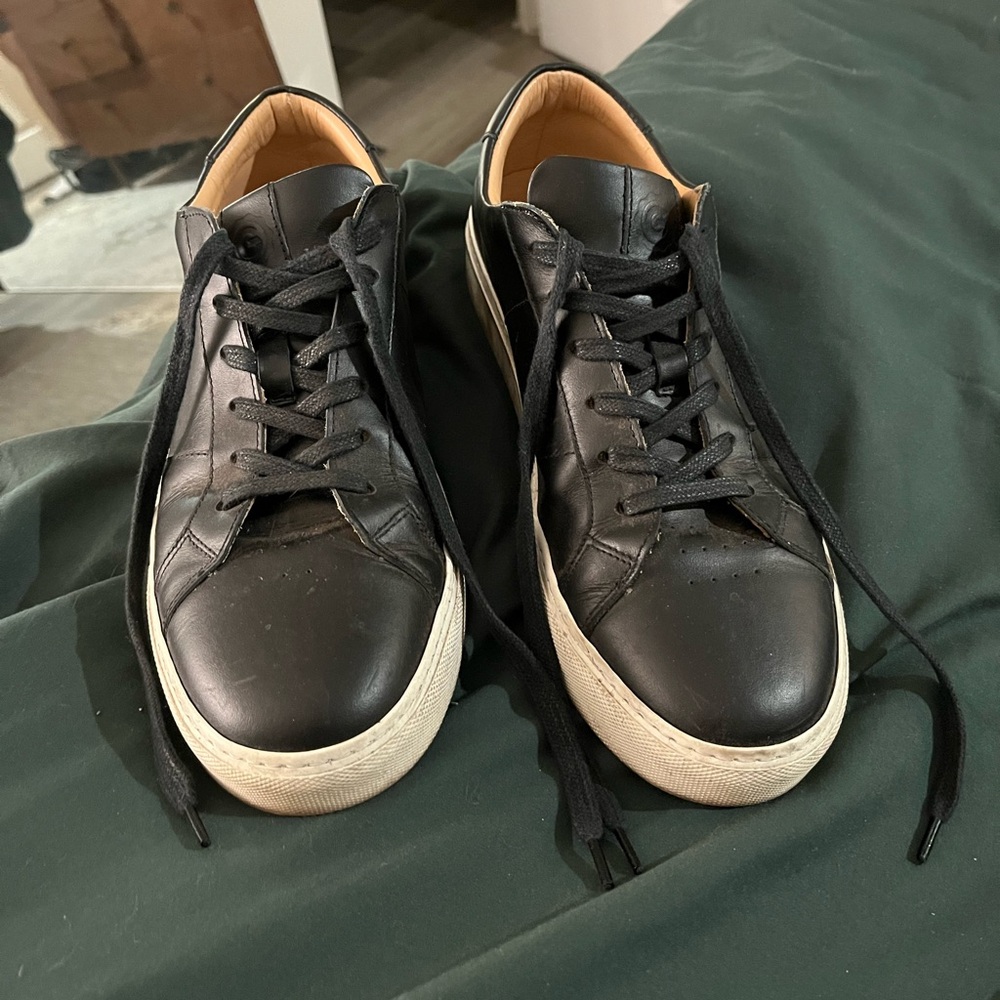 Greats Royale Black Leather Sneakers Size 10.5